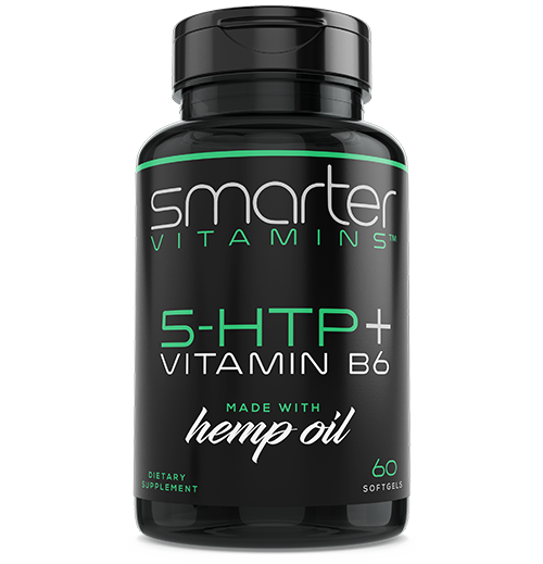 Smarter Vitamins 5-HTP + Vitamin B6 made with hemp oil