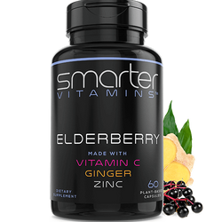 Smarter Vitamins Elderberry made with Vitamin C, Ginger and Zinc