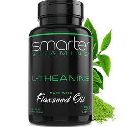 Smarter Vitamins L-Theanine made with Flaxseed oil