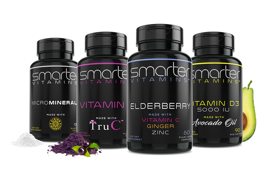 Smarter Immune System | Vitamin C + Vitamin D3 5000 + MicroMinerals + Elderberry
