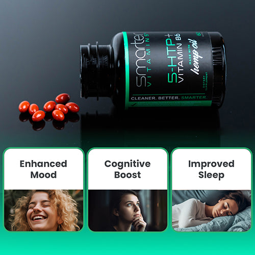 Smarter 5-HTP, Enhanced Mood, Cognitive Boost, Improved Sleep.