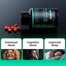 Smarter 5-HTP, Enhanced Mood, Cognitive Boost, Improved Sleep.