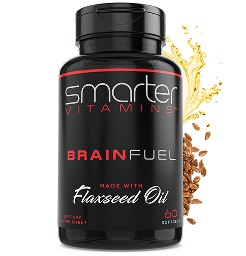Smarter Vitamins Brain Fuel made with Flaxseed Oil 60 softgels