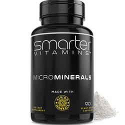 Smarter Vitamins MicroMinerals made with Albion Minerals 90 plant-based capsules