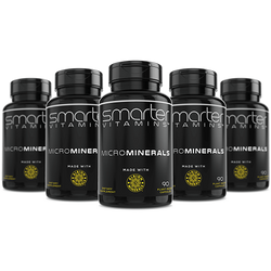 5 pack combo of Smarter Vitamins MicroMinerals made with Albion Minerals 