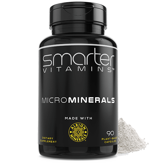 Smarter Vitamins MicroMinerals made with Albion Minerals 90 plant-based capsules