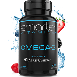 Smarter Vitamins Omega-3 made with AlaskOmega 60 softgels