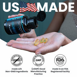 USA made Smarter Omega-3 Fish oil made with AlaskOmega