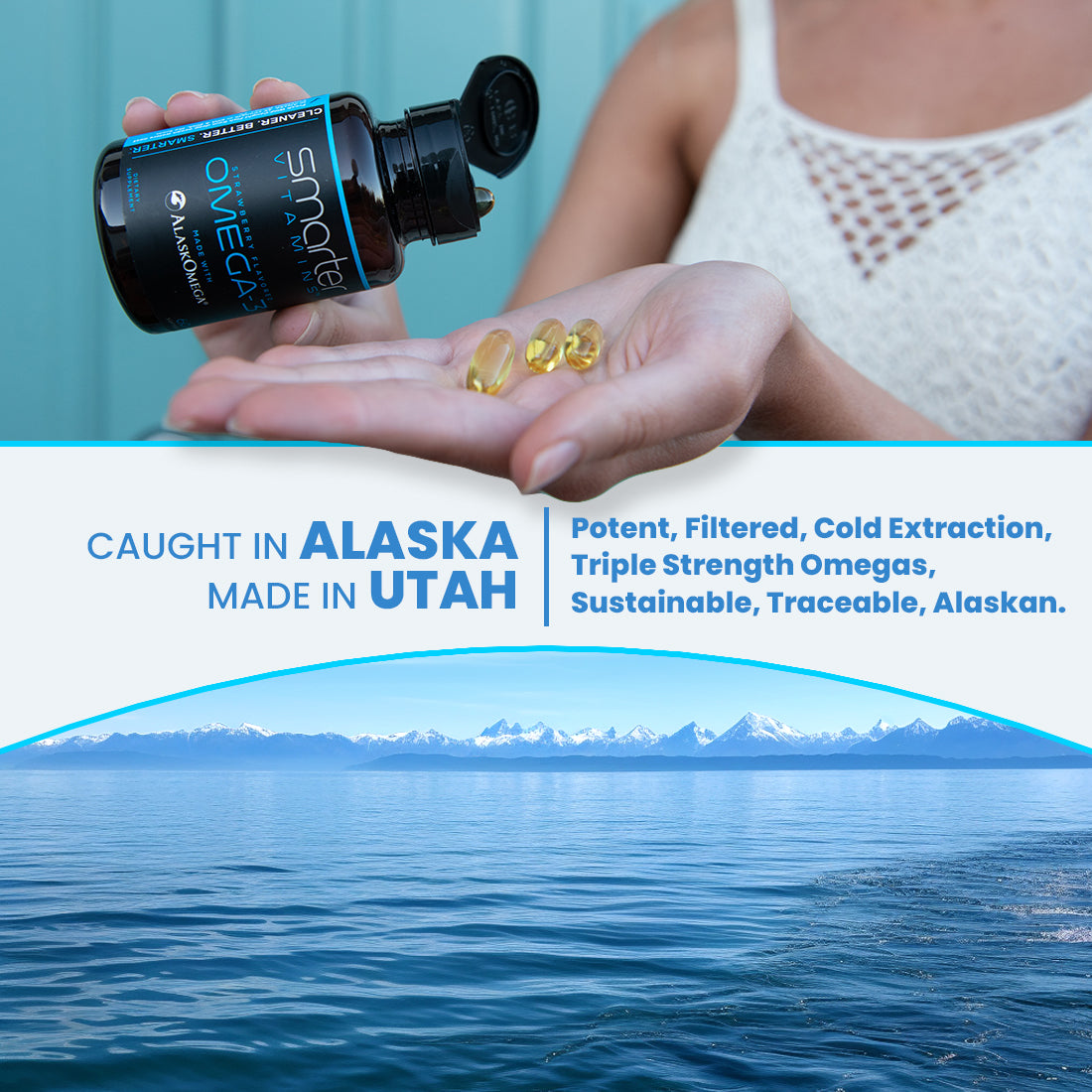 Smarter Omega-3 Fish Oil with AlaskOmega®