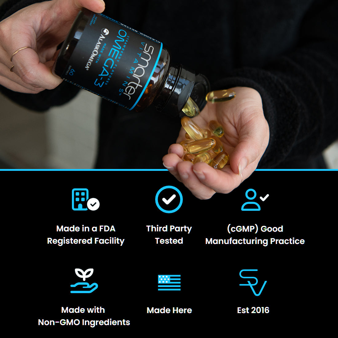 Smarter Omega-3 Fish Oil with AlaskOmega®