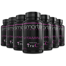 7 pack combo of Smarter Vitamins Vitamin C made with TruC 60 plant-based capsules