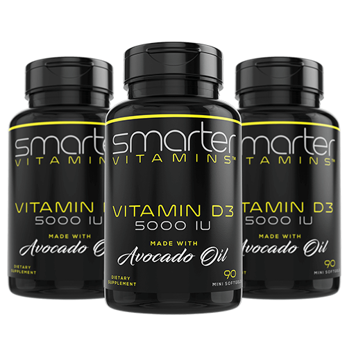 Smarter Vitamin D3 5000IU (125mcg) made with Avocado Oil
