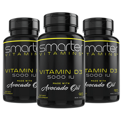 Smarter Vitamin D3 5000IU (125mcg) made with Avocado Oil